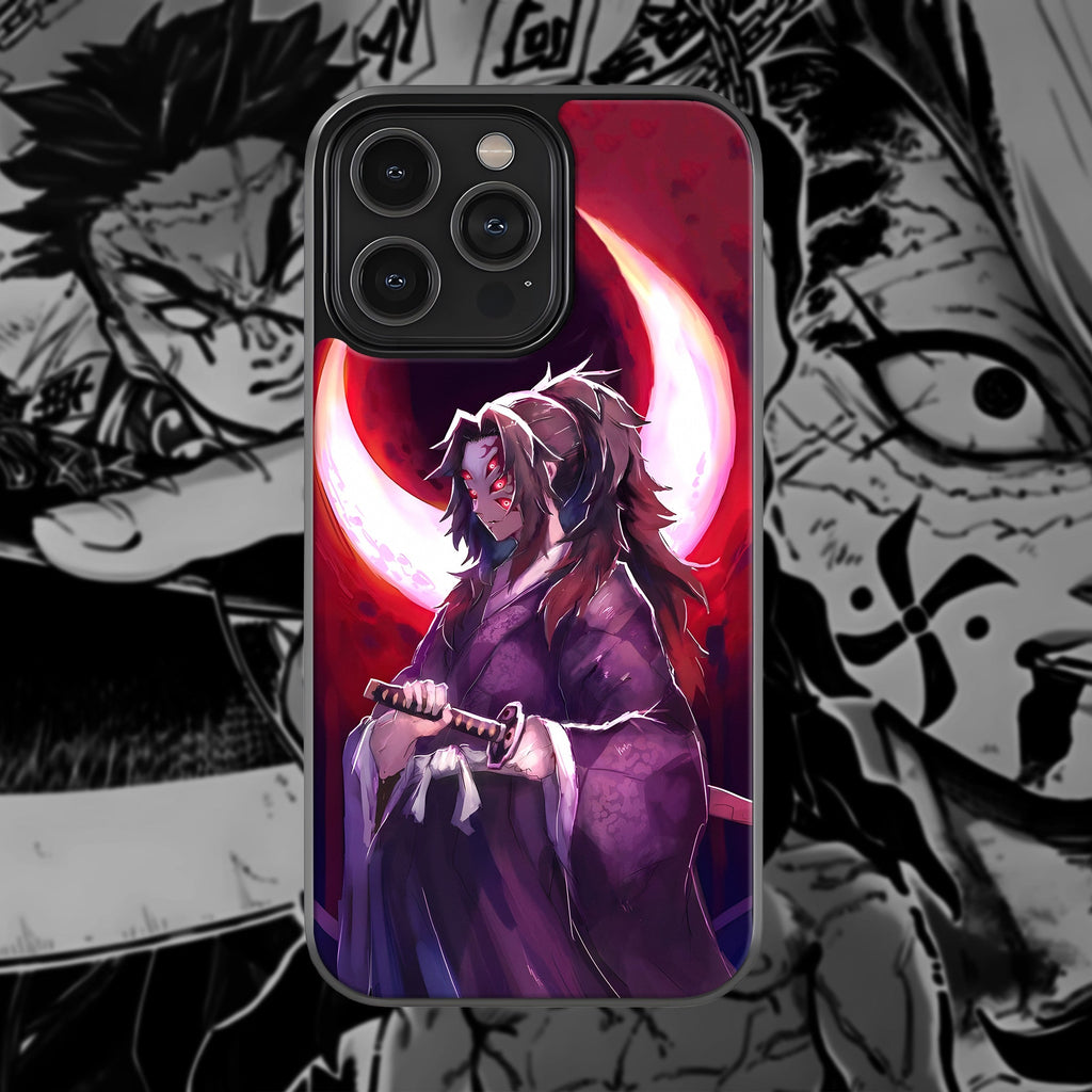 Kokushibo Blood Moon Breathing Mobile Glass Case